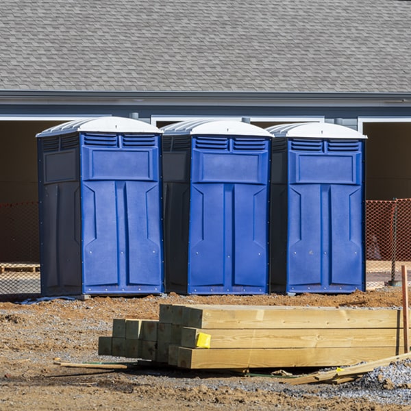 how can i report damages or issues with the portable restrooms during my rental period in Woodlawn